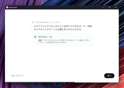 Aqua Voiceをインストールする:画像19