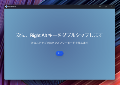 Aqua Voiceをインストールする:画像20