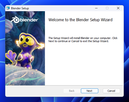 Blender のインストール:画像5