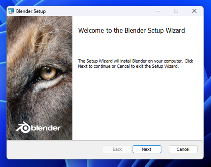 Blender のインストール:画像5