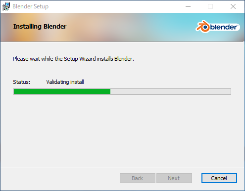 Blender のインストール (Version 2.9):画像11