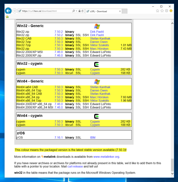 curl (Windows版) のインストール - curl コマンドをWindowsで利用する:画像3