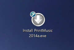 Finale PRINTMUSIC 2014 Edition のインストール:画像1