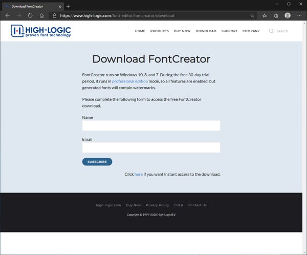 FontCreator のインストール:画像3