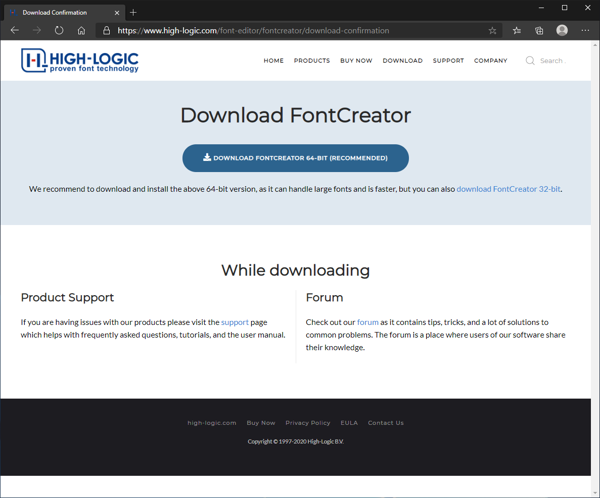 FontCreator のインストール:画像4