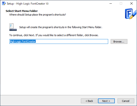 FontCreator のインストール:画像10