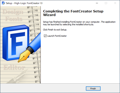 FontCreator のインストール:画像13