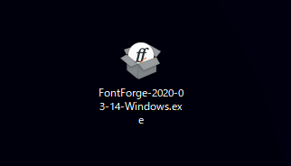 FontForge のインストール:画像4
