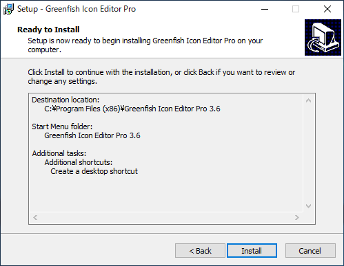 Greenfish Icon Editor Pro のインストール:画像10