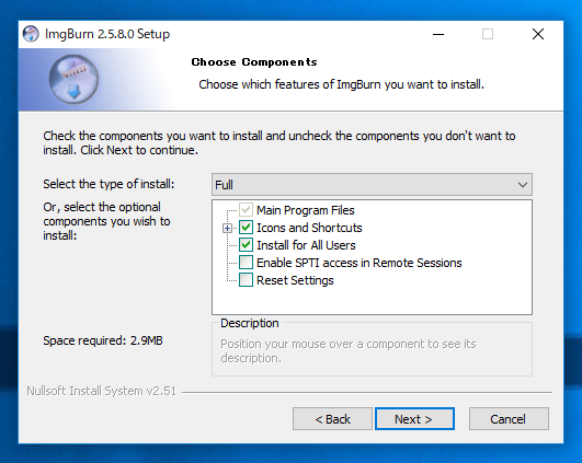 ImgBurn のインストール:画像8