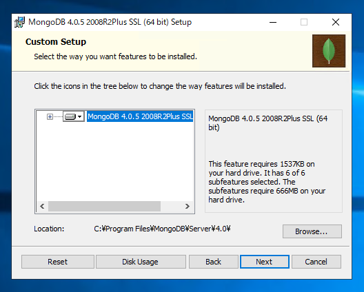 MongoDBのインストール:画像7