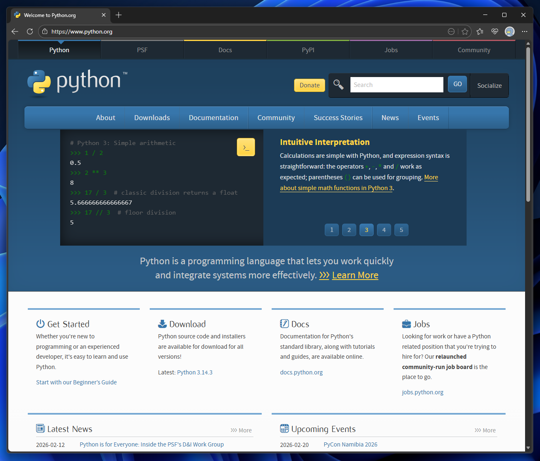 Python for Windows をインストールする:画像1