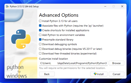 Python for Windows をインストールする:画像7