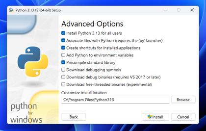Python for Windows をインストールする:画像8