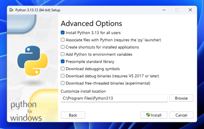 Python for Windows をインストールする:画像9