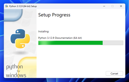 Python for Windows のアップデート (Python for Windows 3.12.x):画像6