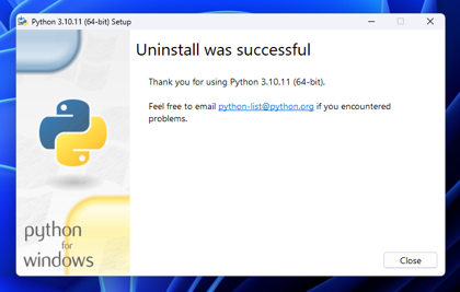 Python for Windows のアップデート (Python for Windows 3.12.x):画像16