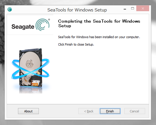 Seagate SeaTools のインストール:画像8