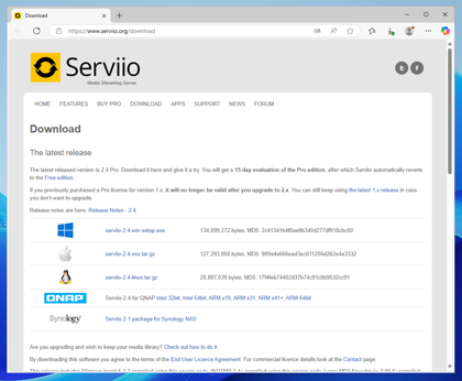 Serviio をインストールして DLNAサーバーを構築する:画像1