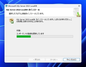 SQL Server 2022 LocalDB のインストール:画像7