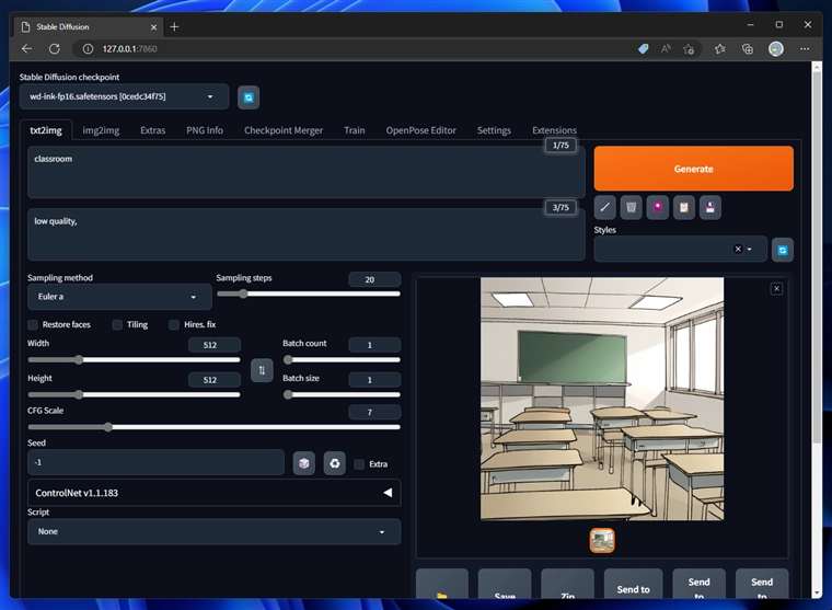 Stable Diffusion 2.x のカスタムモデルをインストールして画像生成する (Replicant V3 のインストール):画像43