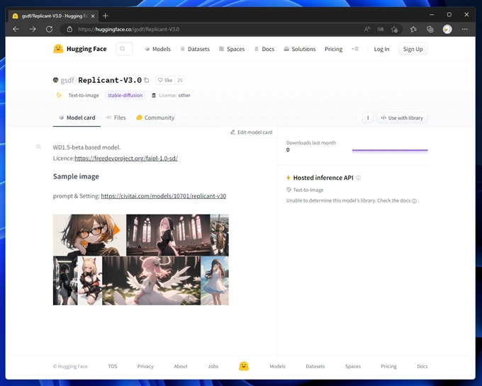Stable Diffusion 2.x のカスタムモデルをインストールして画像生成する (Replicant V3 のインストール):画像9