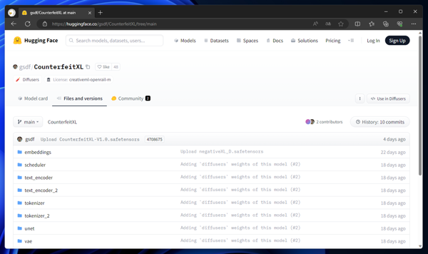 Stable Diffusion + ComfyUI + Stable Diffusion, SDXL (Counterfeit-V3.0 or Counterfeit XL) で画像生成する:画像2
