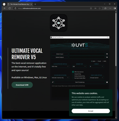 Ultimate Vocal Remover をインストールする:画像1