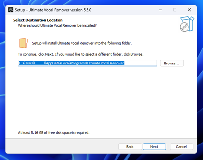 Ultimate Vocal Remover をインストールする:画像8