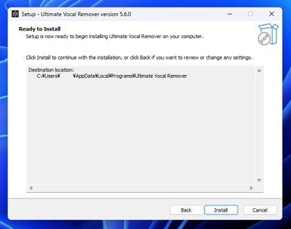 Ultimate Vocal Remover をインストールする:画像10