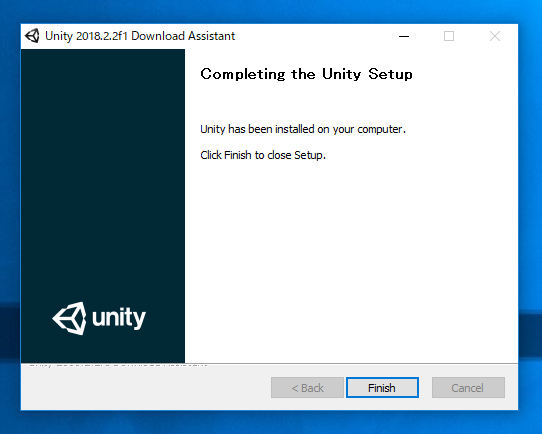 Unity 2018 をインストールする:画像29