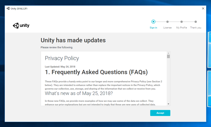 Unity 2018 をインストールする:画像36