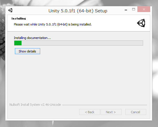 Unity (バージョン5) をインストールする:画像15
