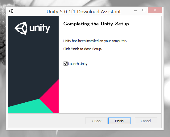 Unity (バージョン5) をインストールする:画像16