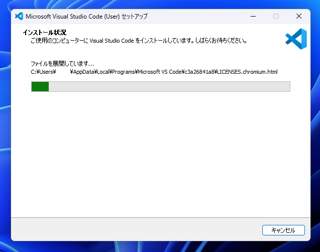 Visual Studio Code のインストール:画像13