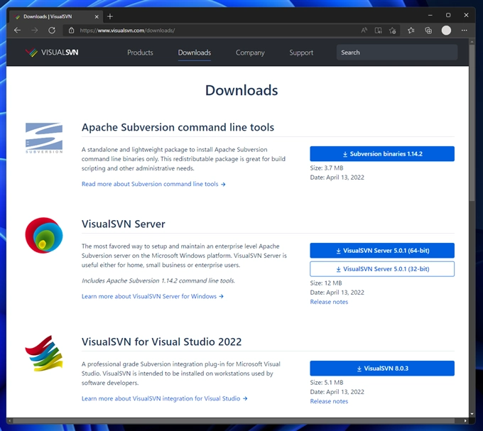 VisualSVNのsvnコマンドライン プログラムをインストールする:画像4
