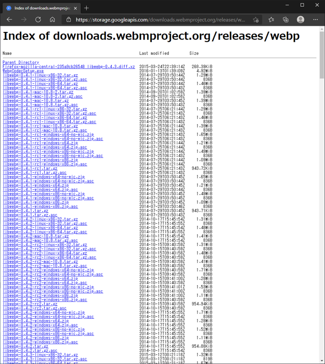 WebP Precompiled Utilities をインストールする:画像4