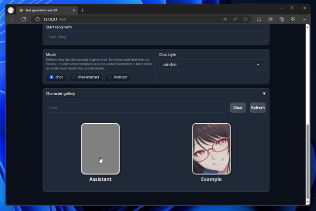 Text Generation Web UI で日本語のLLMモデルをロードしたが生成結果が英語で出力される:画像7