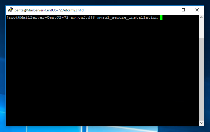 MariaDB の初期設定をする (mysql_secure_installation コマンドによる初期設定):画像1