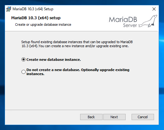 Windows Server のMariaDB をアップグレードする:画像9