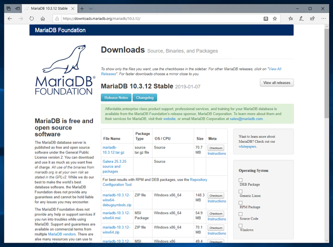 Windows Server のMariaDB をアップグレードする:画像4