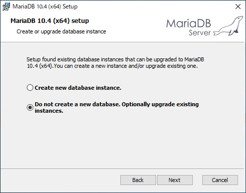 MariaDB Windows版を10.4 にアップグレードする:画像8