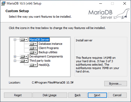 MariaDB Windows版を10.5 にアップグレードする:画像12