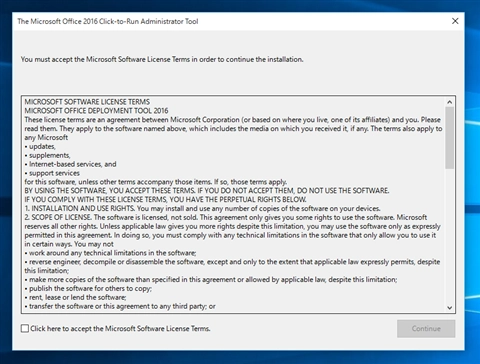Office 2016 Delployment Tool を利用して Office 365 アカウントで Office 2016 をインストールする:画像4