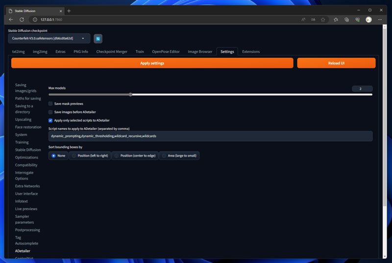 ADetailer (After Detailer) で認識されたエリアを表示する:画像5