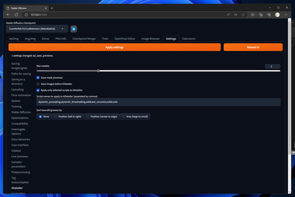 ADetailer (After Detailer) で認識されたエリアを表示する:画像7