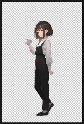 生成した画像の背景の削除、キャラクターの抽出 - rembgを利用:画像10