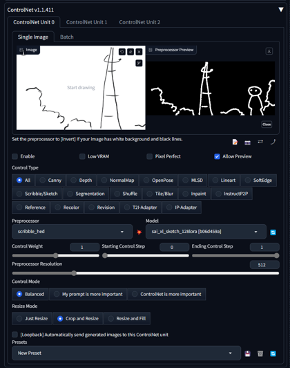 SDXLでControlNetのScribble/Sketchモデルを使用する:画像5