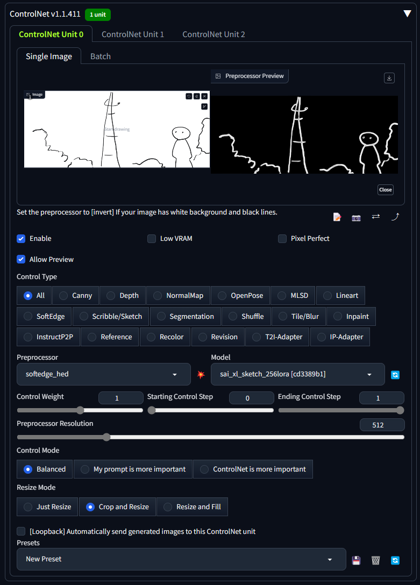 SDXLでControlNetのScribble/Sketchモデルを使用する:画像7