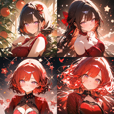 かわいい女の子を生成する Stable Diffusion のプロンプト:画像1